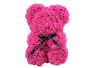 Мече, цикламено, малко, в луксозна кутия