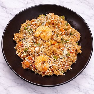 Wok s rižom i škampima