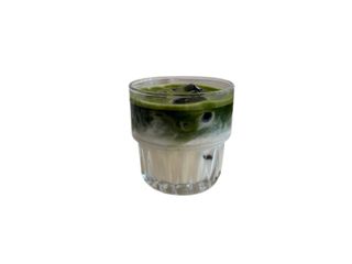 Iced matcha tea latte