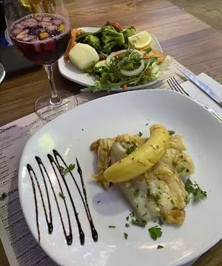 Filete de Espada com Banana