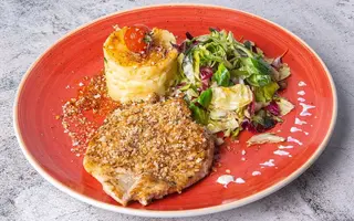 Grilled Chicken Breast & Herbs Crumble