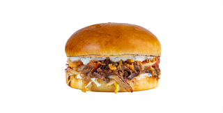 Бургер с томленой говядиной