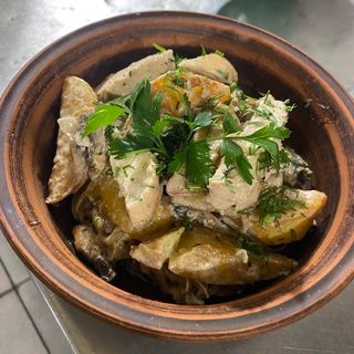 Пательня з куркою та грибами (400г)