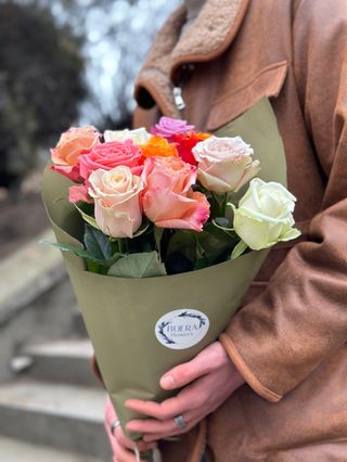 ფერადი ვარდი(10ტოტი)