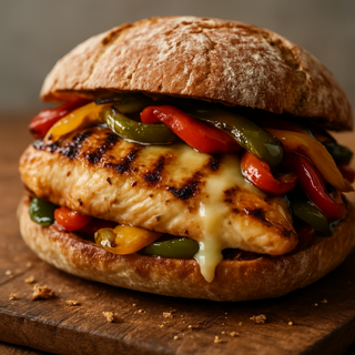 Bocadillo de pechuga de queso