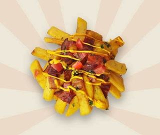 Cartofi, bacon și cheddar