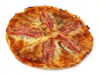 Pizza de bacon 28 cm.