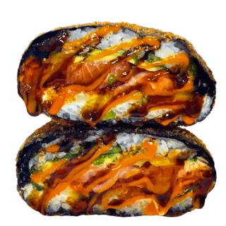 Burger Sushi z Łososiem
