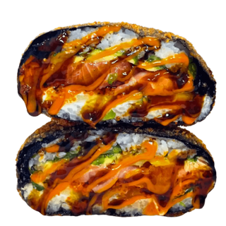 Burger Sushi z Łososiem