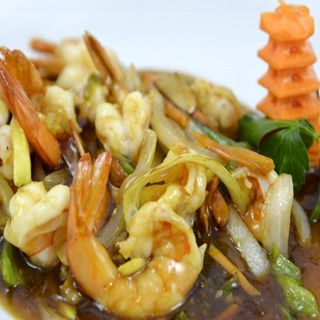 Gambas con Verduras