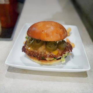 Jalapeño Cheddar Burger With Small Fries