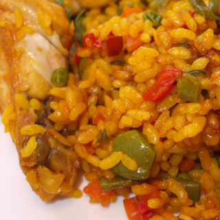 Alitas de pollo con. Arroz 
