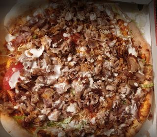 Pizza kebab completa