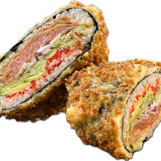 Sushi Burger z wędzonym łososiem