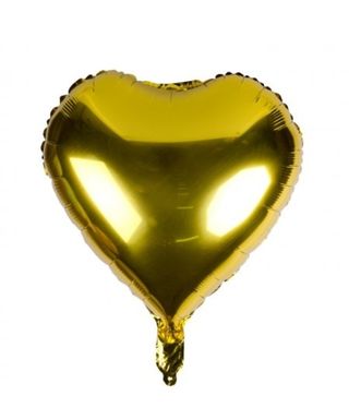 Balon heliu - Inima aurie 45cm