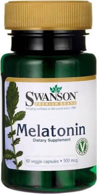 Melatonina Melatonin 500mcg 60 kapsułek SWANSON