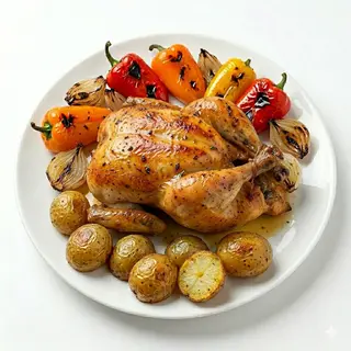 Pollo Asado Con Patatas