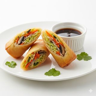 Involtini primavera con verdure 6 pezzi 素春卷