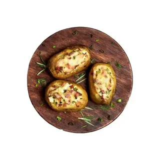 Ración De Patatas Asadas Con Atún