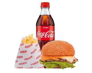 Комбо чизбургер (куриный)