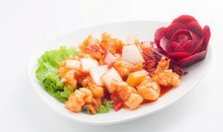 58. Gamberi in salsa agrodolce