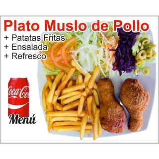Menú Plato Muslo De Pollo