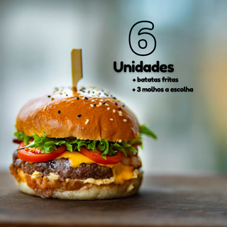 Box 6 mini hamburguers 