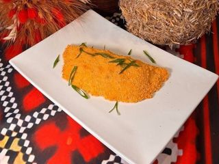 Котлета фарширована грибами та сиром