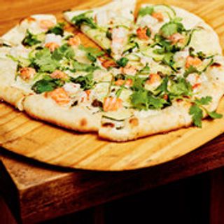Pizza Courgettes Et Crevettes