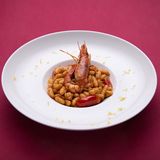 Gnocchetti Sardi con gambas y piel de limon