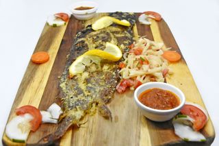 Poisson Sole frit + Attiéké