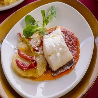 Bacalao A La Plancha Sobre Salsa De Puerros (170 G.)