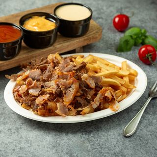 Kebab na talerzu bez surówek średni
