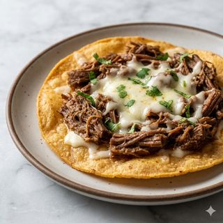 Tostada de res