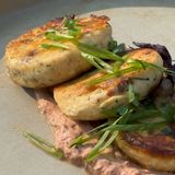 Syrniki with Sun-Dried Tomatoes