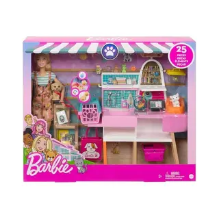 Set de joaca Barbie Magazin cu accesorii pentru animalute, +3 ani, [4189486]