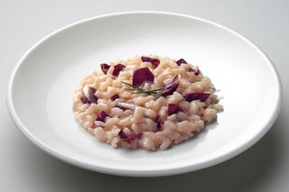 Risotto al radicchio e stracchino
