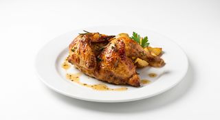 Medio pollo asado
