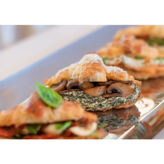  Croissant fourré épinards et champignons   