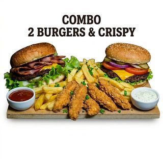 Oferta COMBO 1+1 Burgers + 6 Crispy Strips