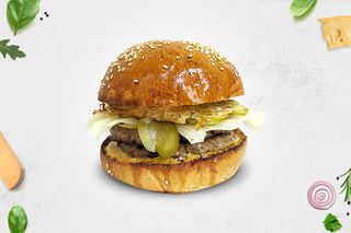 Біф бургер з подвійною яловичою котлетою (350г)