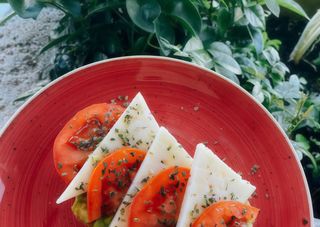 Tostada Con Tomate Y Queso