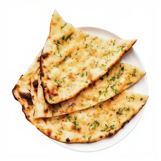 Naan de ajo con queso