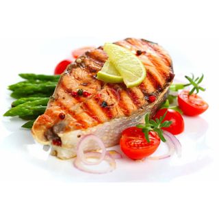 Семга на мангале 