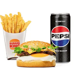 Breakfast Beef Burger Zestaw