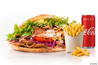21 Panino kebab menù