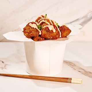 Yangnyeom 양념치킨  (pollo fritto con wham bang thank u mum)