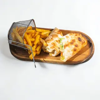 Burito sa seznoskim povrćem i pomfrit  400gr