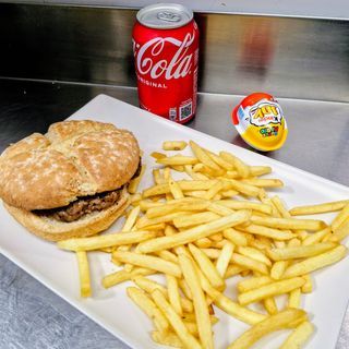 Menú hamburguesa clásica