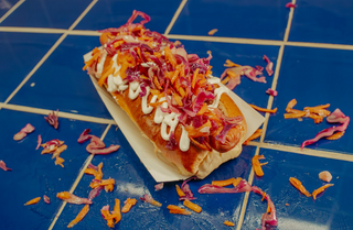 Perrito señor col al ajillo